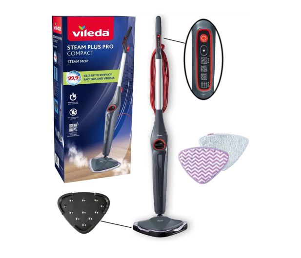 Vileda Mop parowy Steam Plus Pro Compact - 1589735 - zdjęcie 5